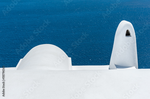 Close up of a home in Oia - Santorini