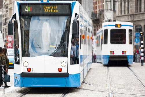 tramwaj w Amsterdamie