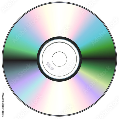 CD isolated on White