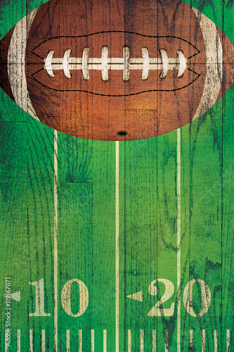 Vintage American Football Ball Field Background