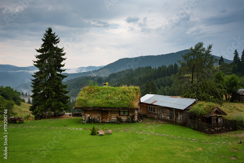 Gela village in the summer, Rhodope mountains, Bulgaria