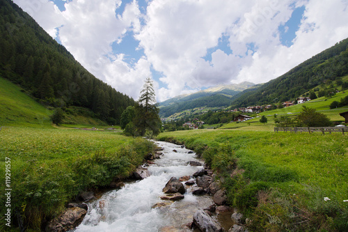 panoramica della Val di Rabbi (Trentino)