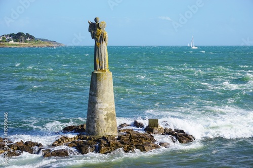 The Kerpenhir site on the Atlantic Ocean in Locmariaquer, France