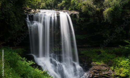 Dry Falls Waterfall near Highlands NC