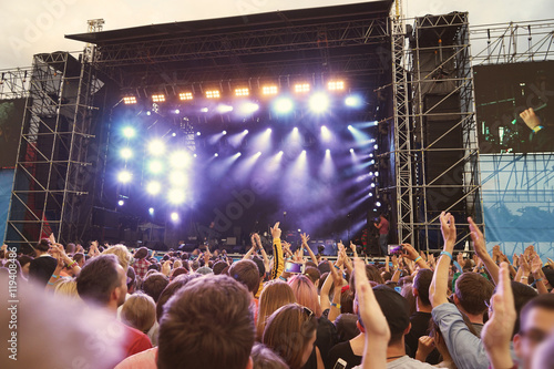 Crowd at a open air concert