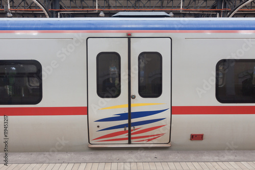Malaysia train door.