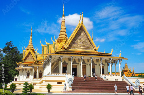 The Royal Palace of Phnom Penh in Cambodia