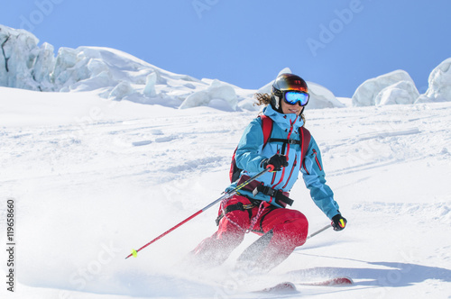 Abenteuer Skifahren auf den Gletschern der Monte Rosa