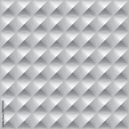 Seamless metal texture with diamont shapes steel vector background