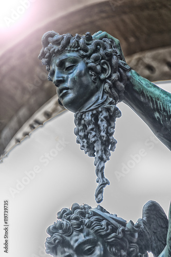 Perseus with the head of Medusa, Benvenuto Cellini, Florence, Italy