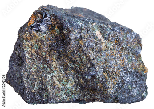 Molybdenite rock isolated on white