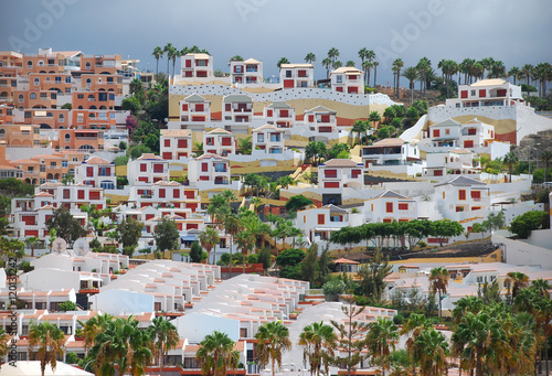 Canary islands authentic city view