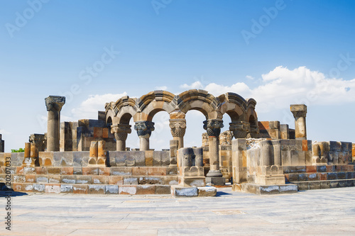 Zvartnots is an ancient temple, Armenia.