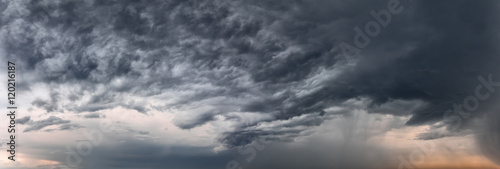 Stormy sky panorama