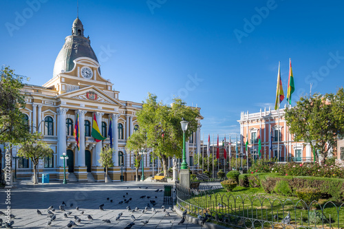 Plaza Murillo and Bolivian Palace of Government - La Paz, Bolivia