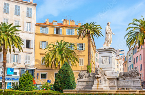 The satatue of Napoleon, Ajaccio, Corsica, France