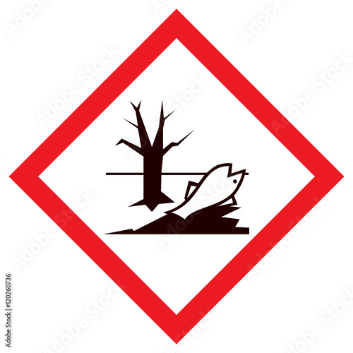 Piktogram GHS09 zagrożenie dla środowiska wodnego