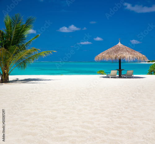 tropical beach in Maldives