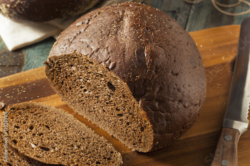 Homemade Organic Pumpernickel Rye Bread