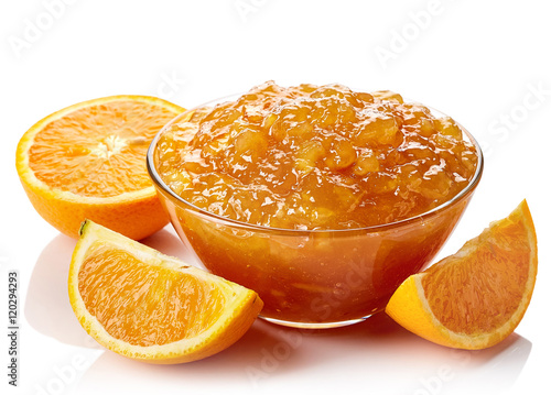 Bowl of orange jam