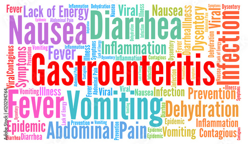 Gastroenteritis word cloud concept 