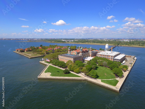 Aerial photo Ellis Island New Jersey