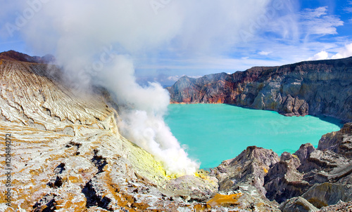 Kawah Ijen, volcan de l’île de Java, Indonésie