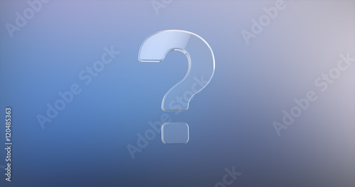 Question Mark Glass 3d Icon