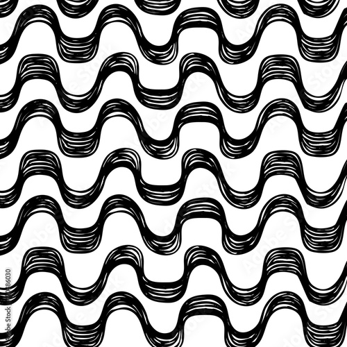 Ipanema beach pattern set. Vector illustration. Brazil, Rio style pattern.