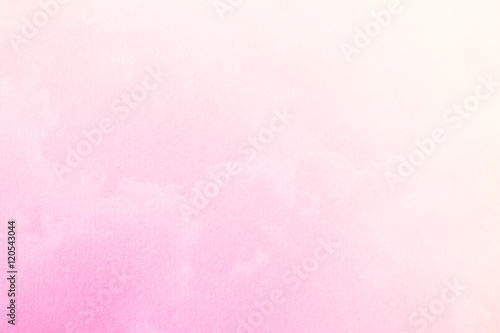 soft cloud and sky with pastel gradient color and grunge paper texture, abstract nature background