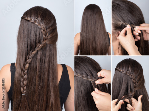 hairstyle braid for long hair tutorial