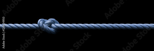 blue rope with knot background banner