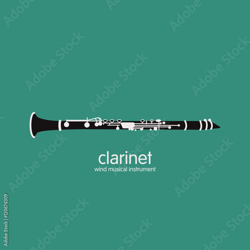Vector illustration of a clarinet