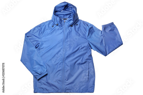 Blue windbreaker