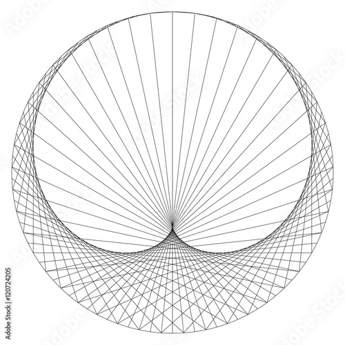 Cardioid - sinusoidal spiral - mathematical plane curve.