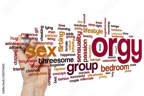 Orgy word cloud concept