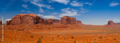 Panorama landscape - Iconic peaks of rock formations in the Nava