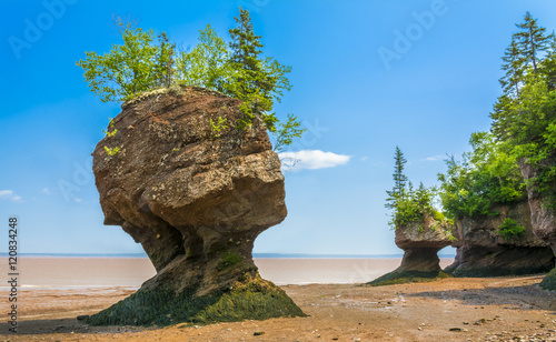 Hopewell Rocks - Położony nad Zatoką Fundy, Nowy Brunszwik, Kanada.