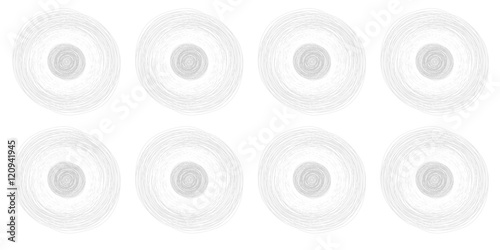 pencil colorful hand drawn circles, abstract vector illustration