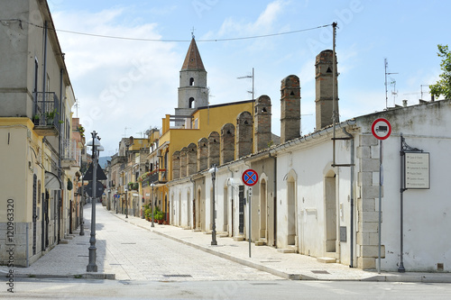 Venosa, Basilicata, case tipiche del centro storico