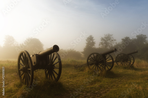 Cannon position at sunrise