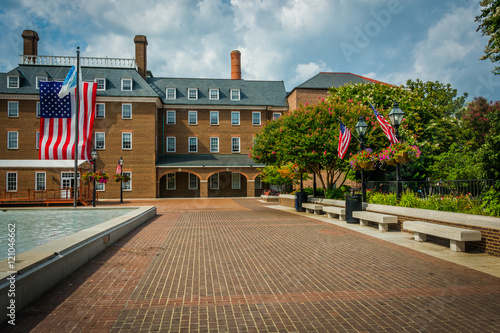 Market Square and City Hall, in Old Town, Alexandria, Virginia.