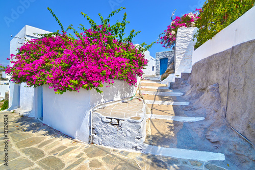 traditional architecture of Cyclades at Apollonia Sifnos Greece