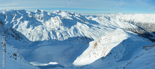 Winter mountain panorama (Austria).