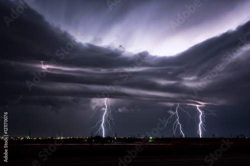 Lightning storm - bad weather