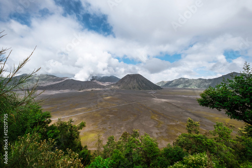 Landscape Mount Bromo volcano, Java, Indonesia