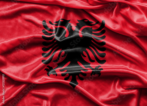 Albanian national flag.