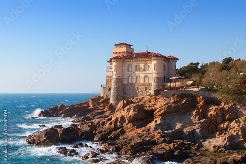 Boccale castle the sea near Livorno in Tuscany region