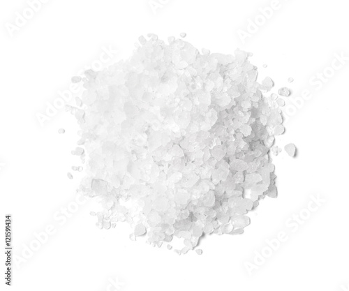 Pile of white rock salt