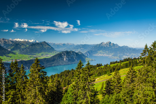 Lake Lucerne and Pilatus from Rigi, Switzerland